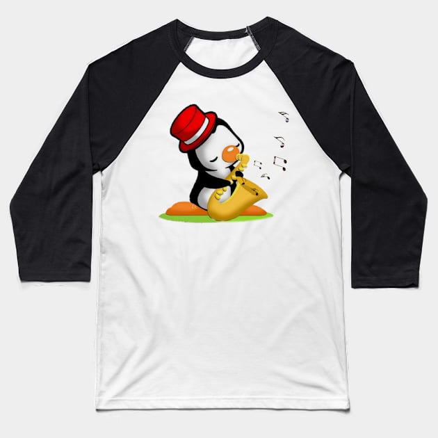 penguin music Baseball T-Shirt by see mee